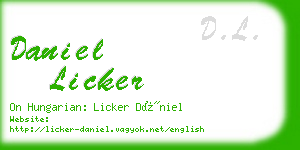daniel licker business card